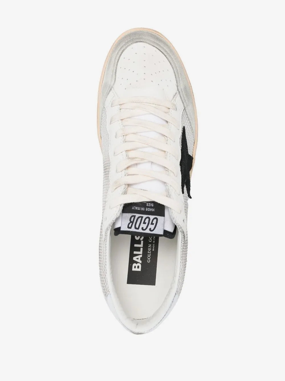 SNEAKERS GOLDEN GOOSE LIGHT SILVER / BLACK / WHITE