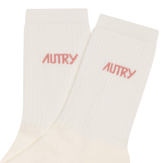 CHAUSSETTES AUTRY CREAM/PINK