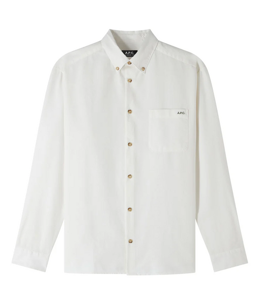 CHEMISES A.P.C. BLANC CASSÉ
