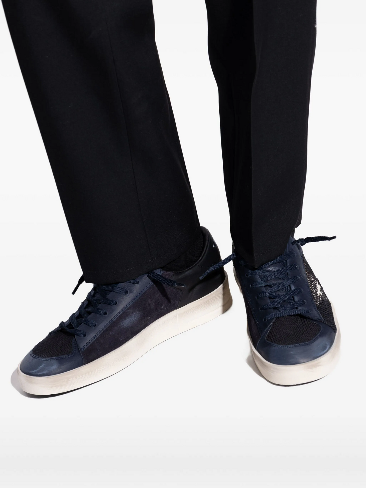 SNEAKERS GOLDEN GOOSE BLUEWHITE TARTAN/NIGHT BLUE/WH