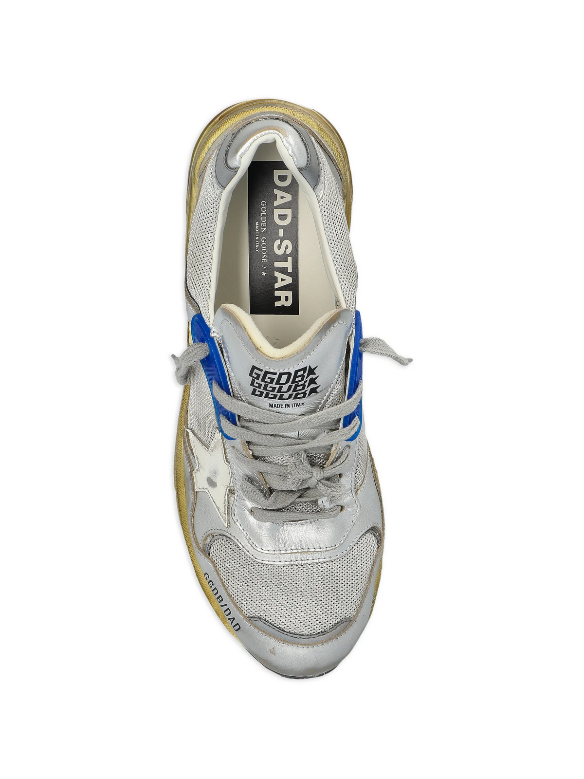 SNEAKERS GOLDEN GOOSE SILVER/WHITE
