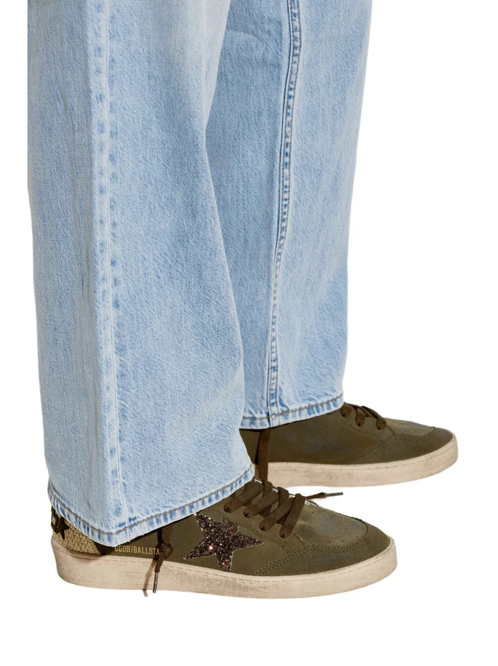 SNEAKERS GOLDEN GOOSE OLIVE GREEN/BEIGE