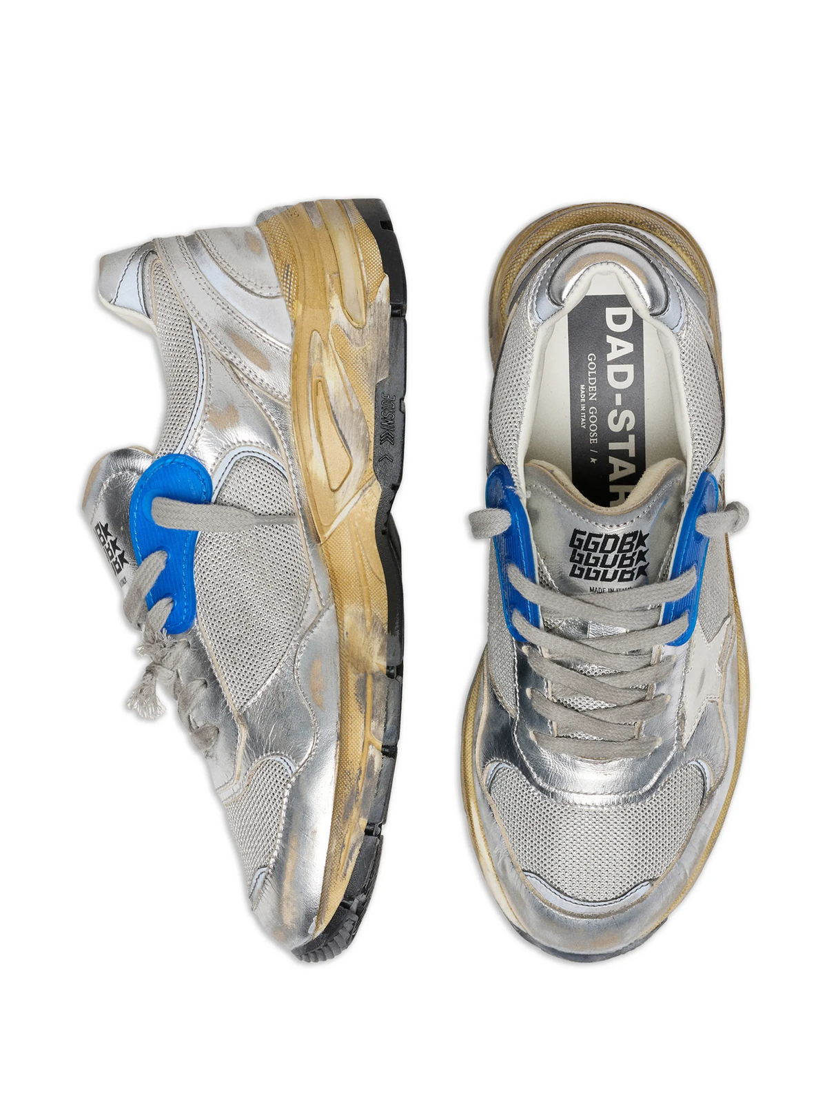 SNEAKERS GOLDEN GOOSE SILVER/WHITE