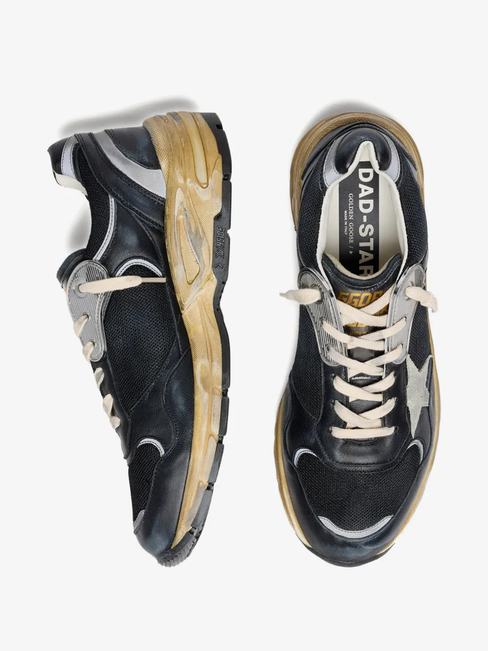 SNEAKERS GOLDEN GOOSE BLACK/SILVER/ICE