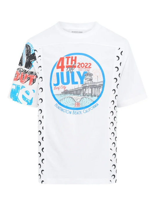 T-SHIRTS MARINE SERRE WHITE