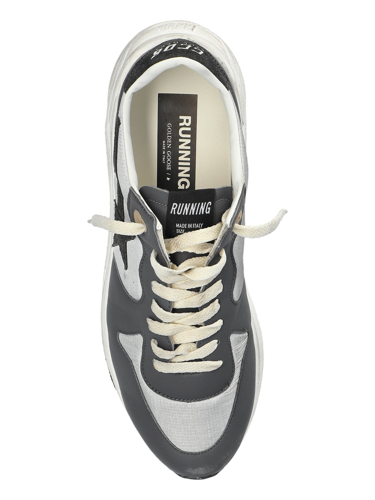SNEAKERS GOLDEN GOOSE SILVER/EBONY/BLACK