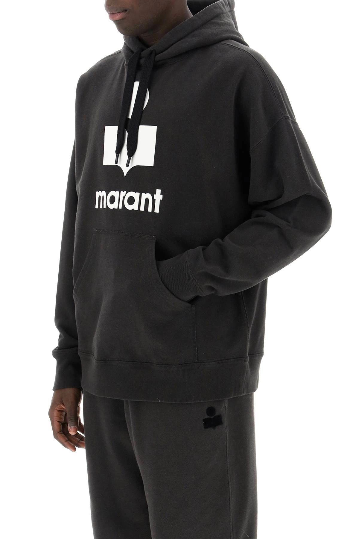 SWEATS À CAPUCHE ISABEL MARANT FADED BLACK / ECRU