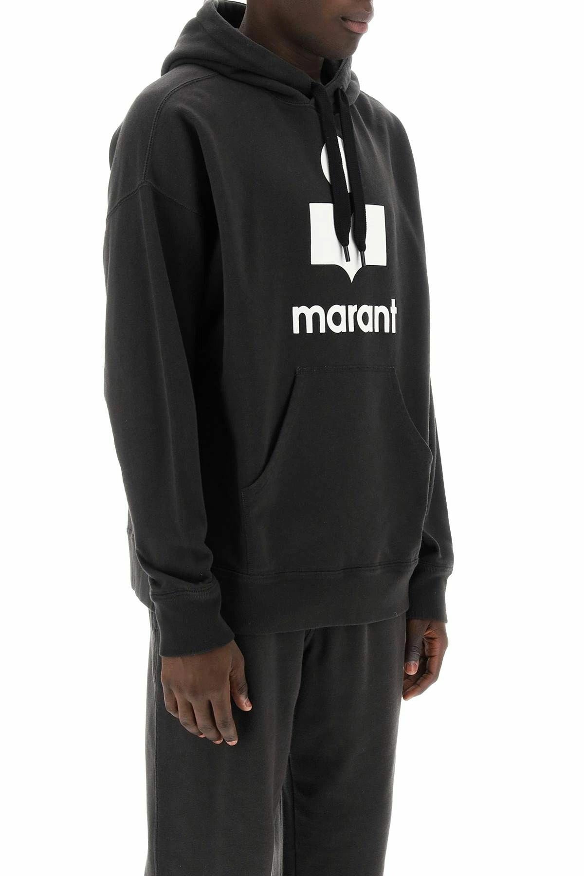 SWEATS À CAPUCHE ISABEL MARANT FADED BLACK / ECRU