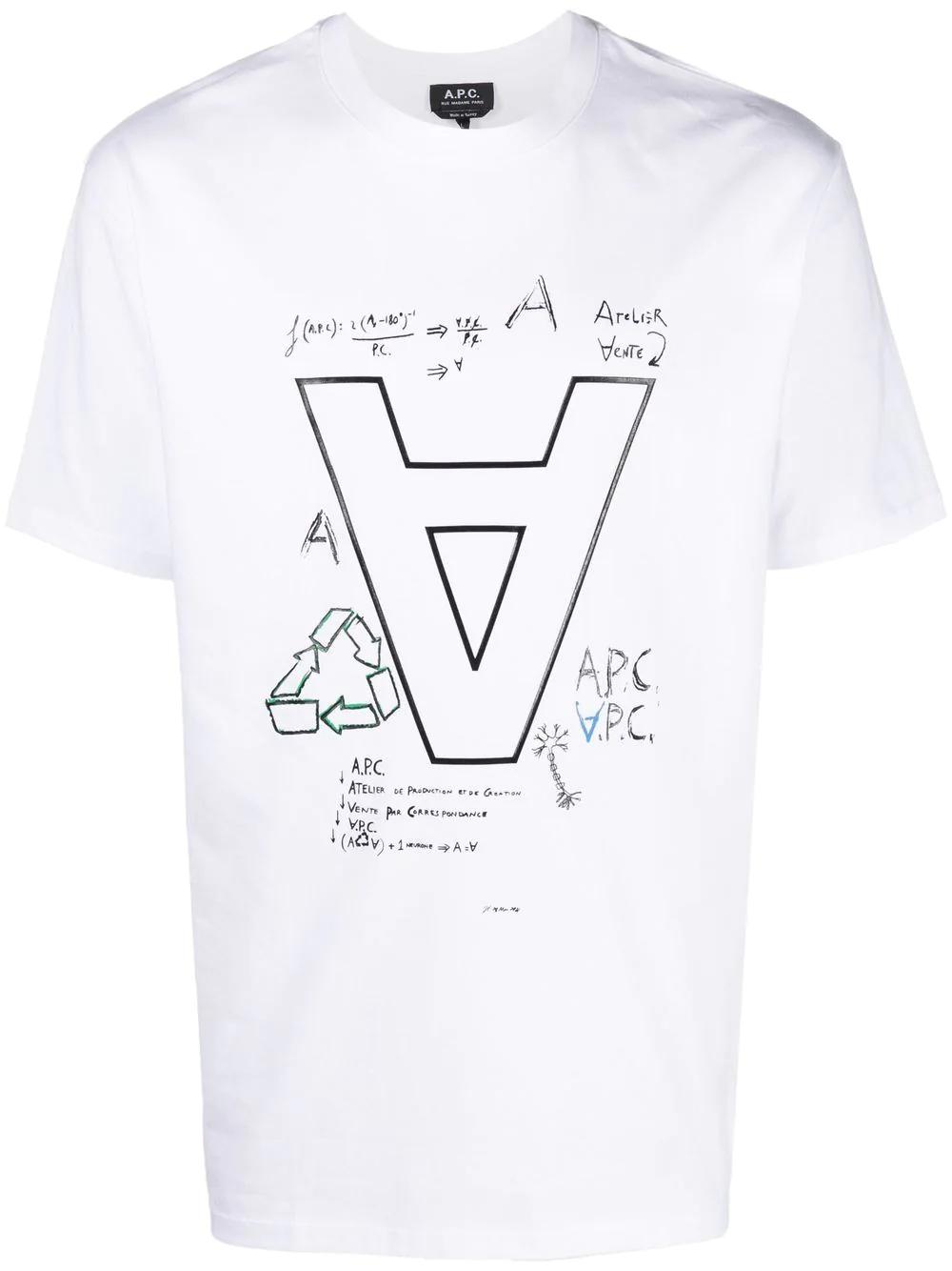 T-Shirt APC Blanc