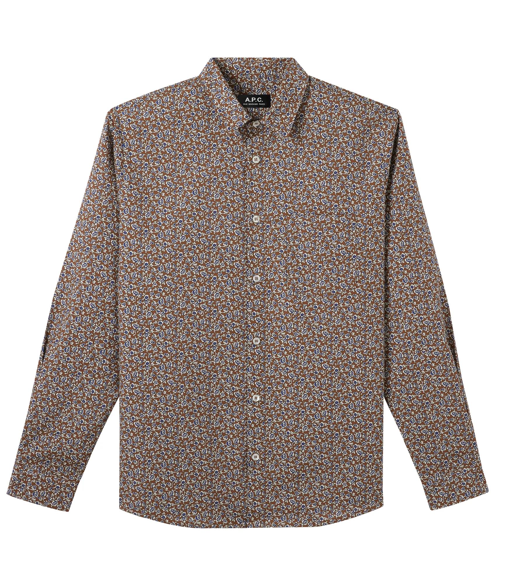 Chemise APC Marron