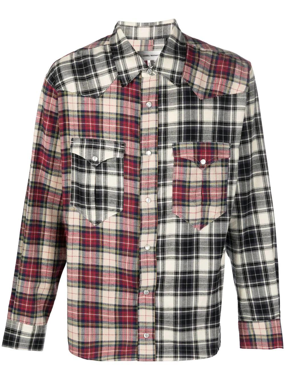 Chemise ISABEL MARANT Rouge/Ecru