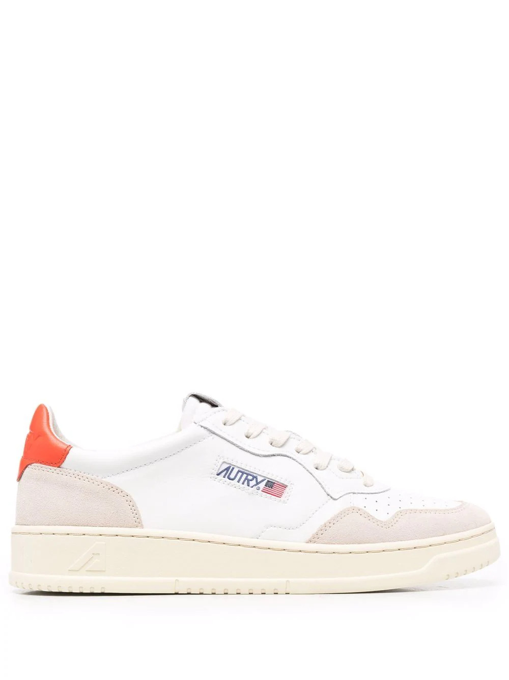 Sneakers AUTRY Blanc/Orange