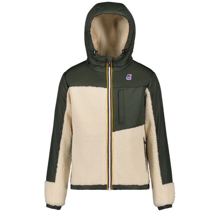 Veste K-WAY Noir green ecru