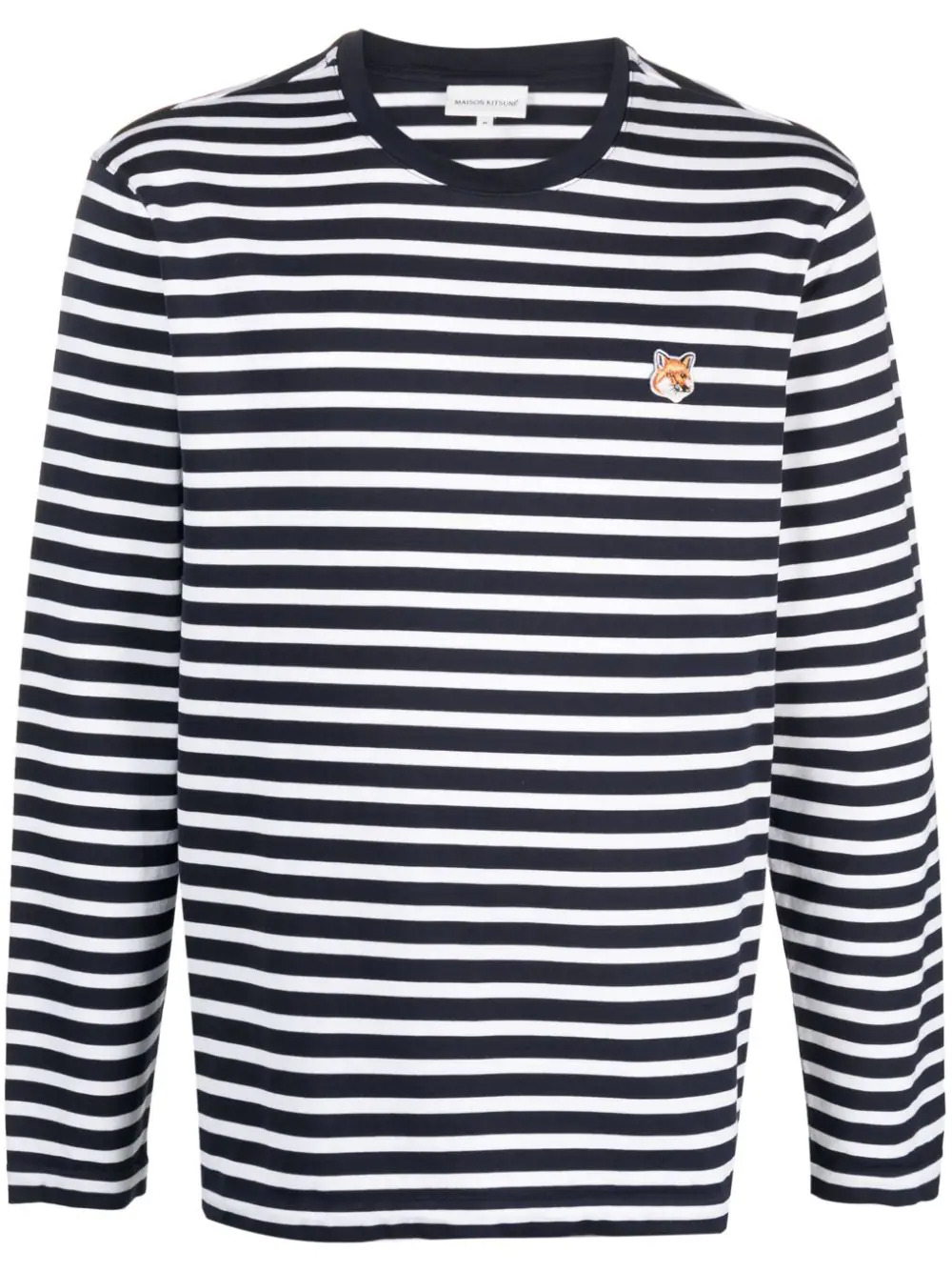 T-Shirt MAISON KITSUNÉ Stripes Bleu marine
