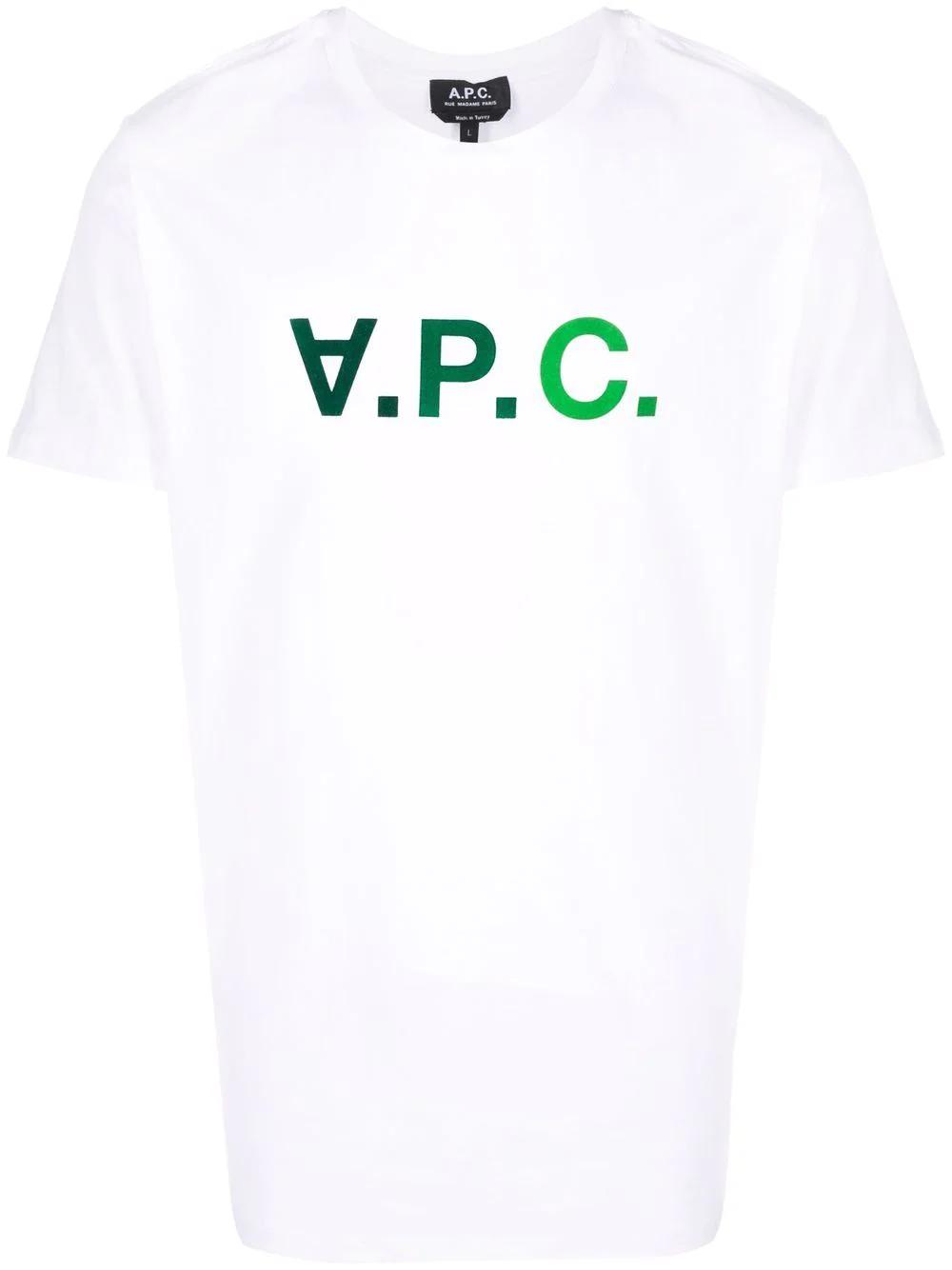 T-Shirt APC Blanc/Vert