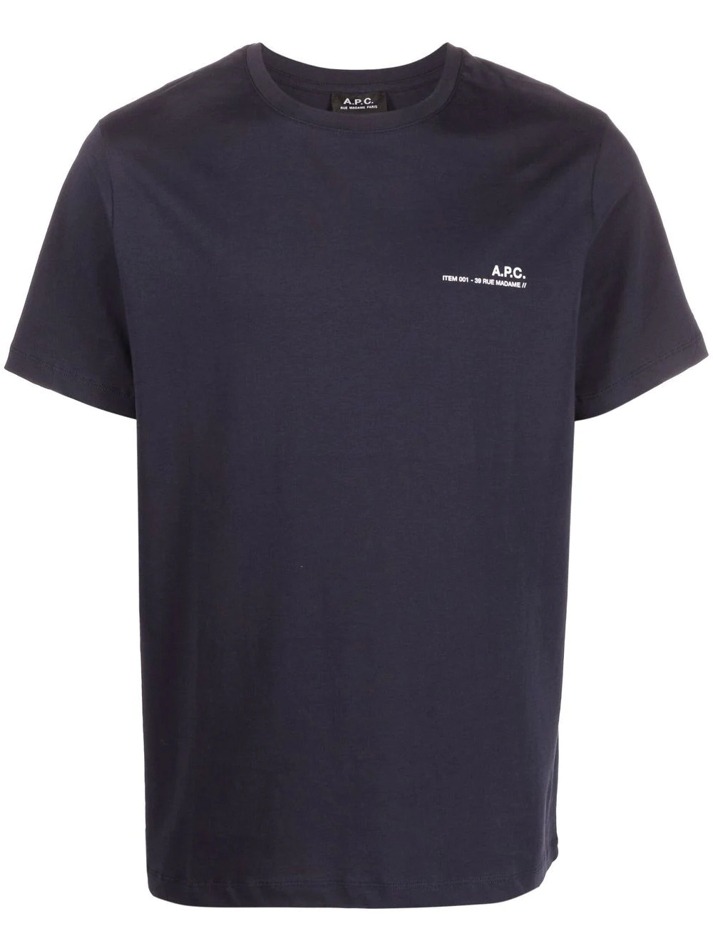 T-Shirt APC Bleu marine Foncé