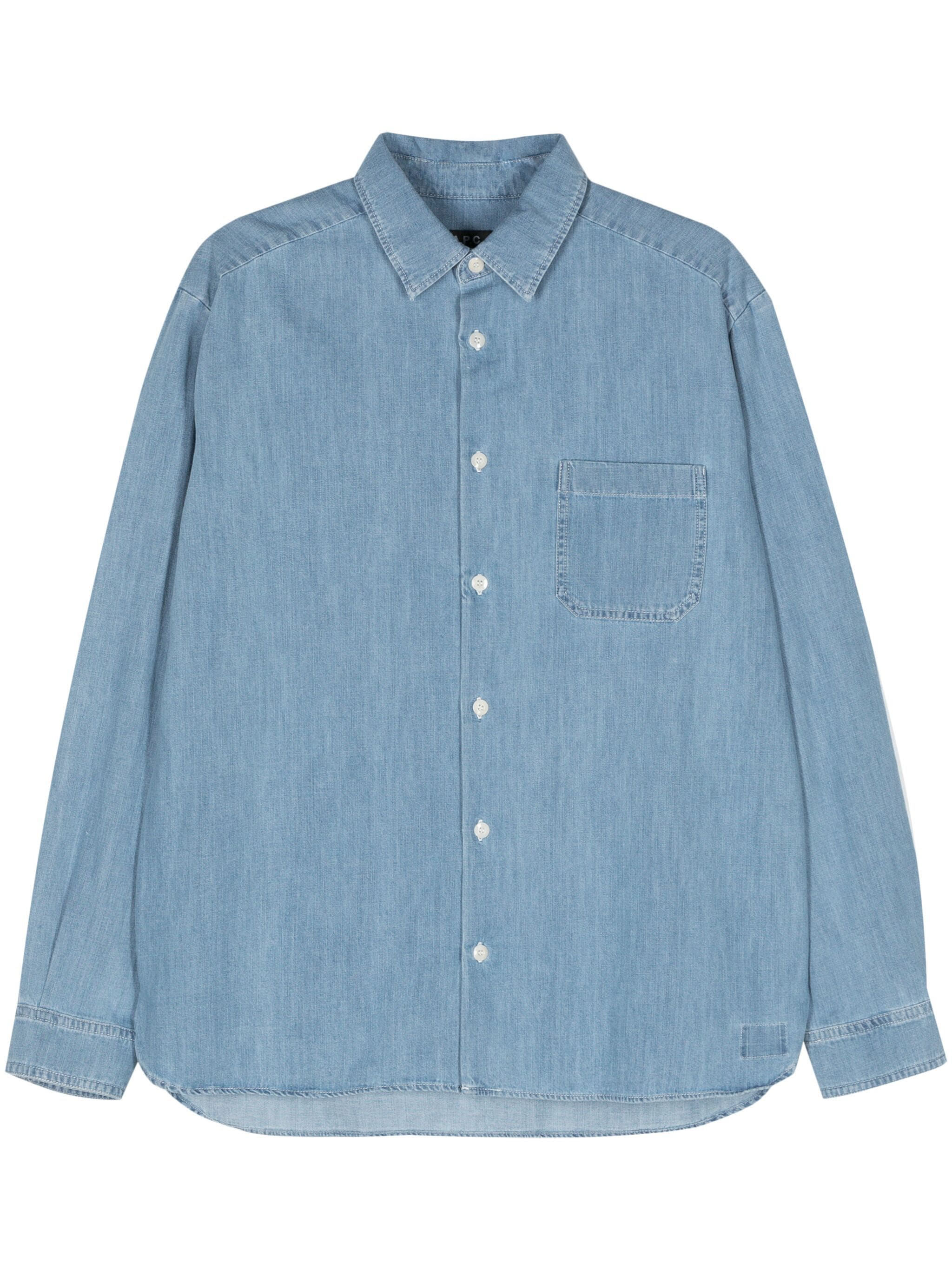 Chemises APC Bleu iab-light