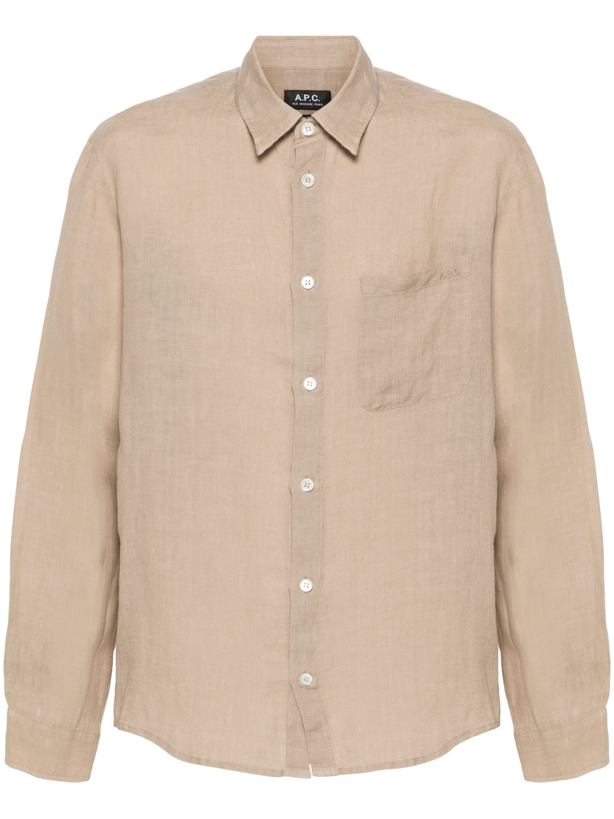 Chemises APC Bba-beige