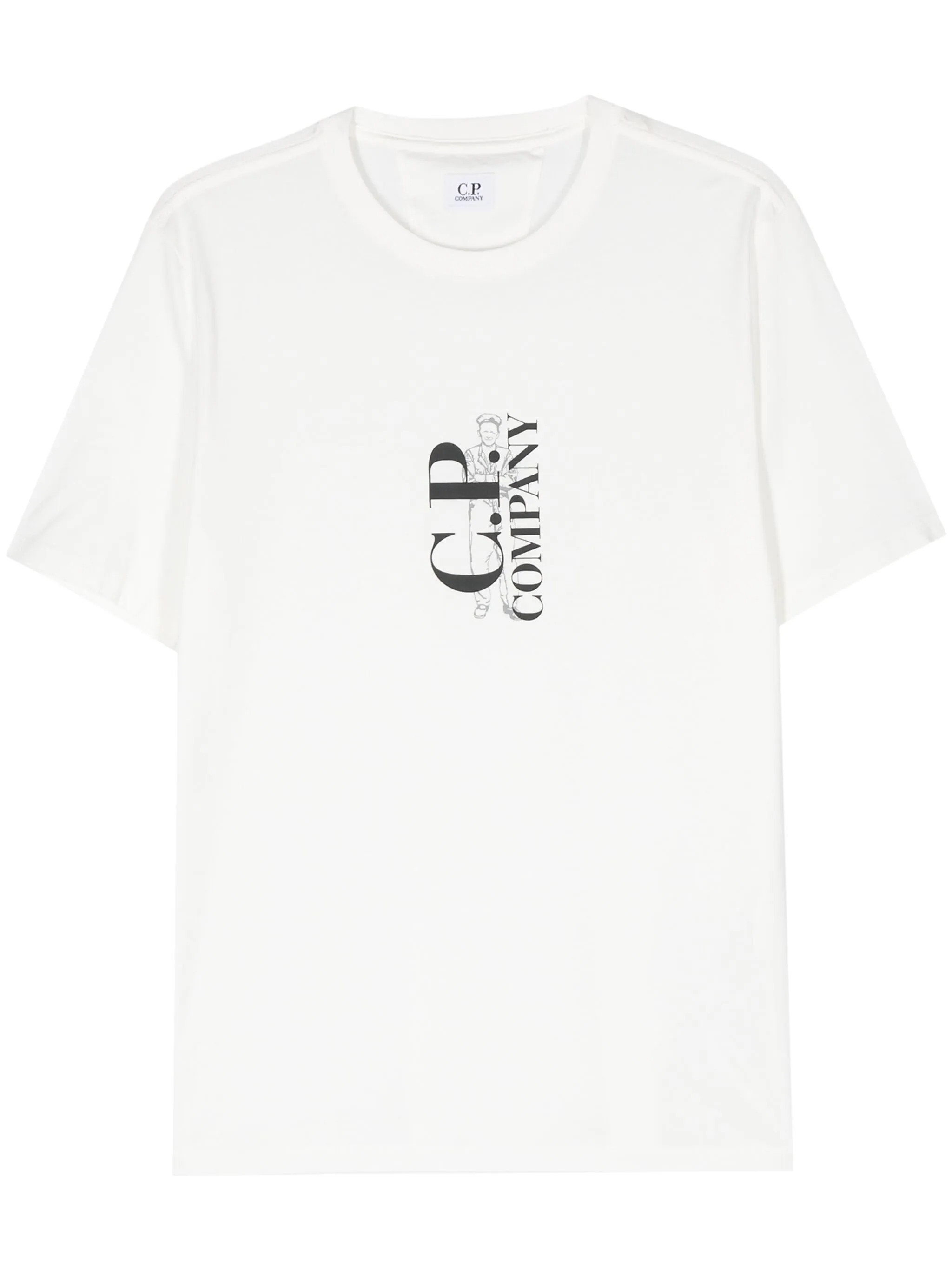 T-Shirt CP COMPANY Blanc gauze