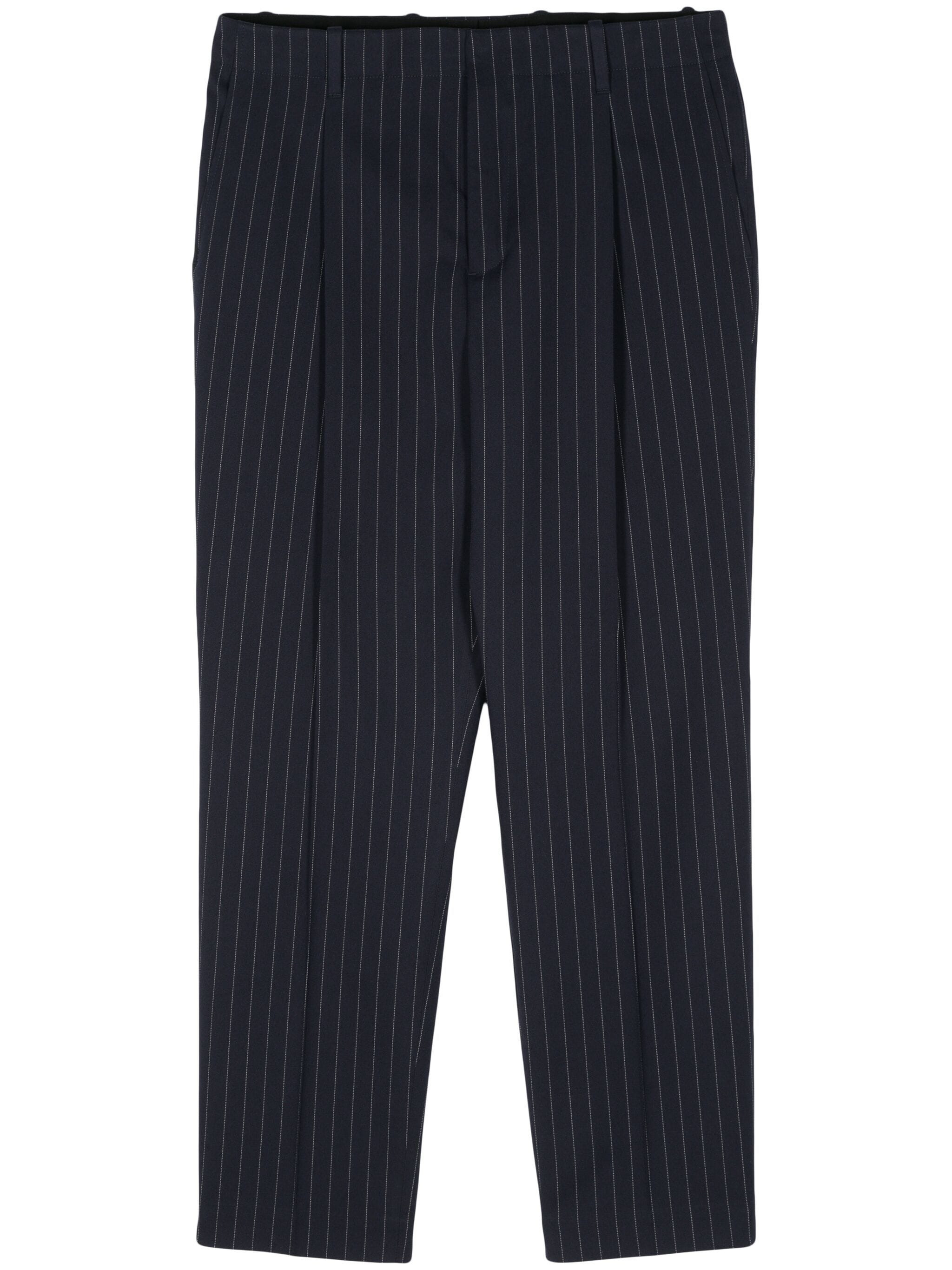 Pantalon MAISON KITSUNÉ Stripes Bleu marine