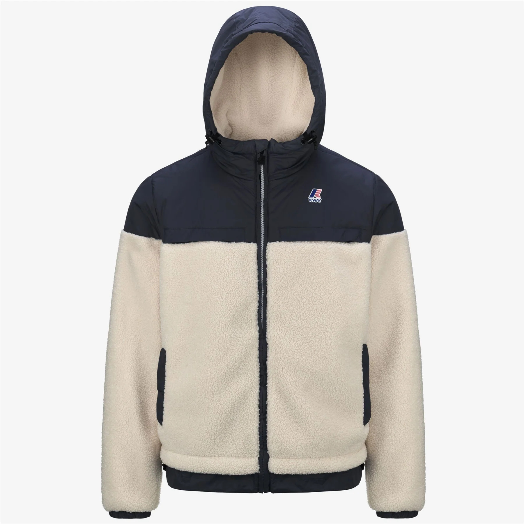 Veste K-WAY Ecru/Depht Bleu
