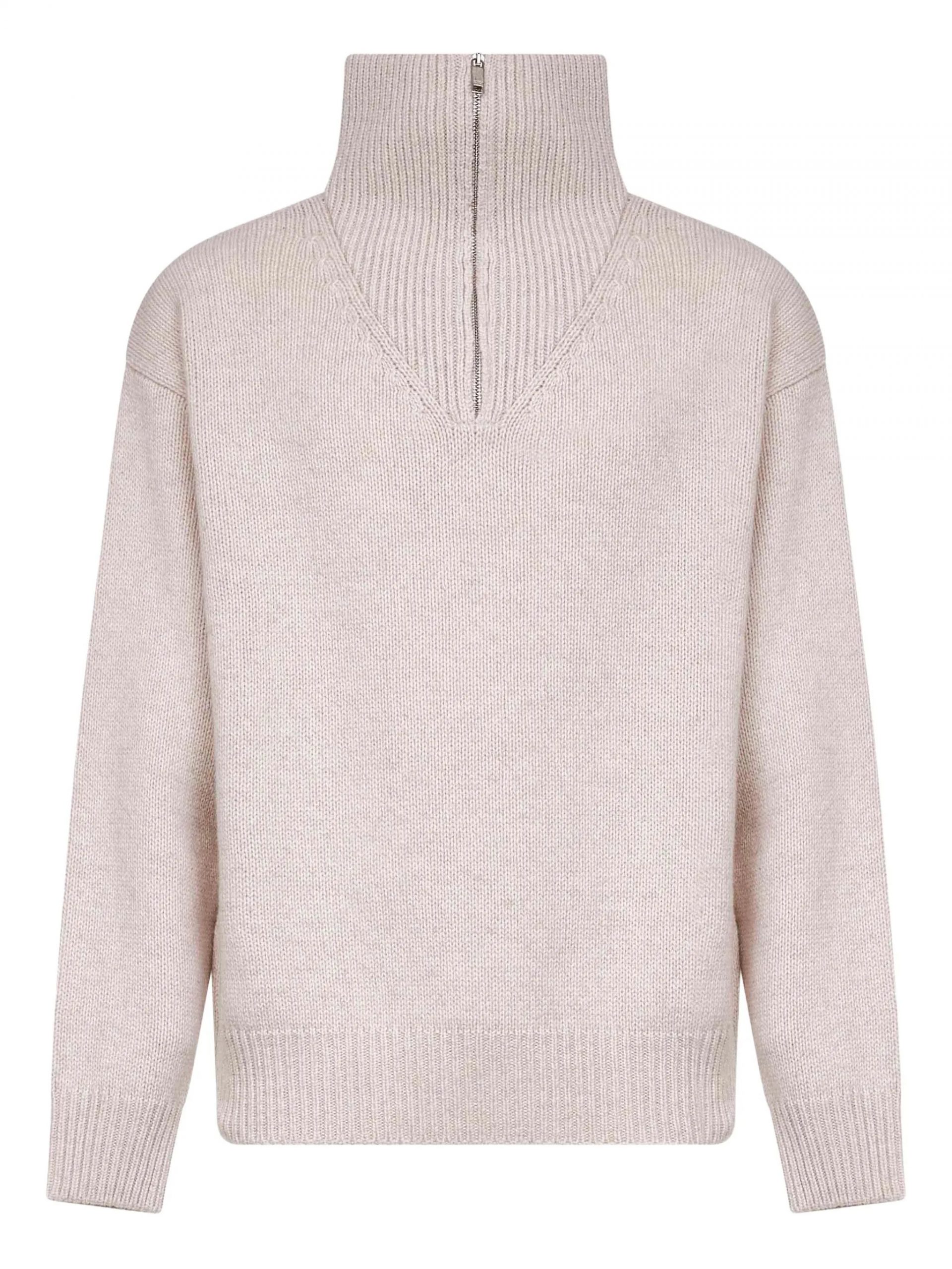 Sweater zip AUTRY Crème
