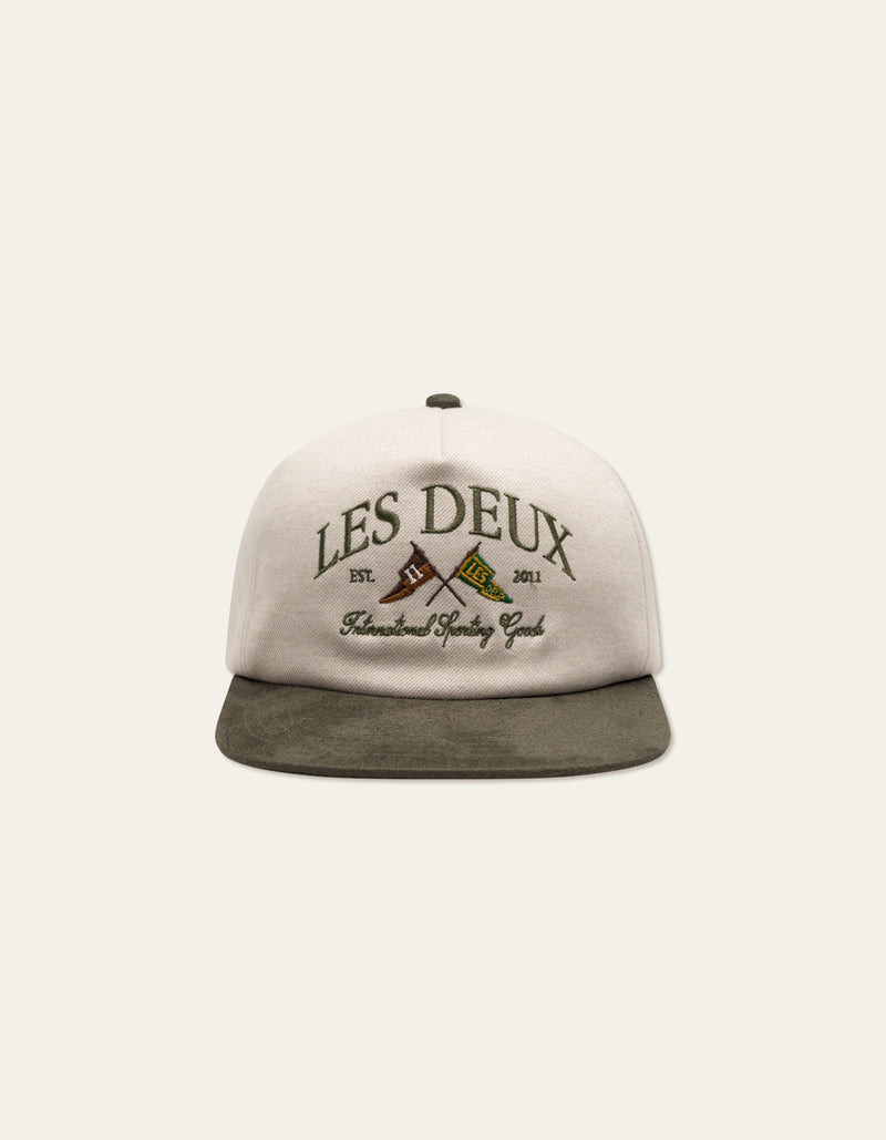 Casquette LES DEUX Crème/Green