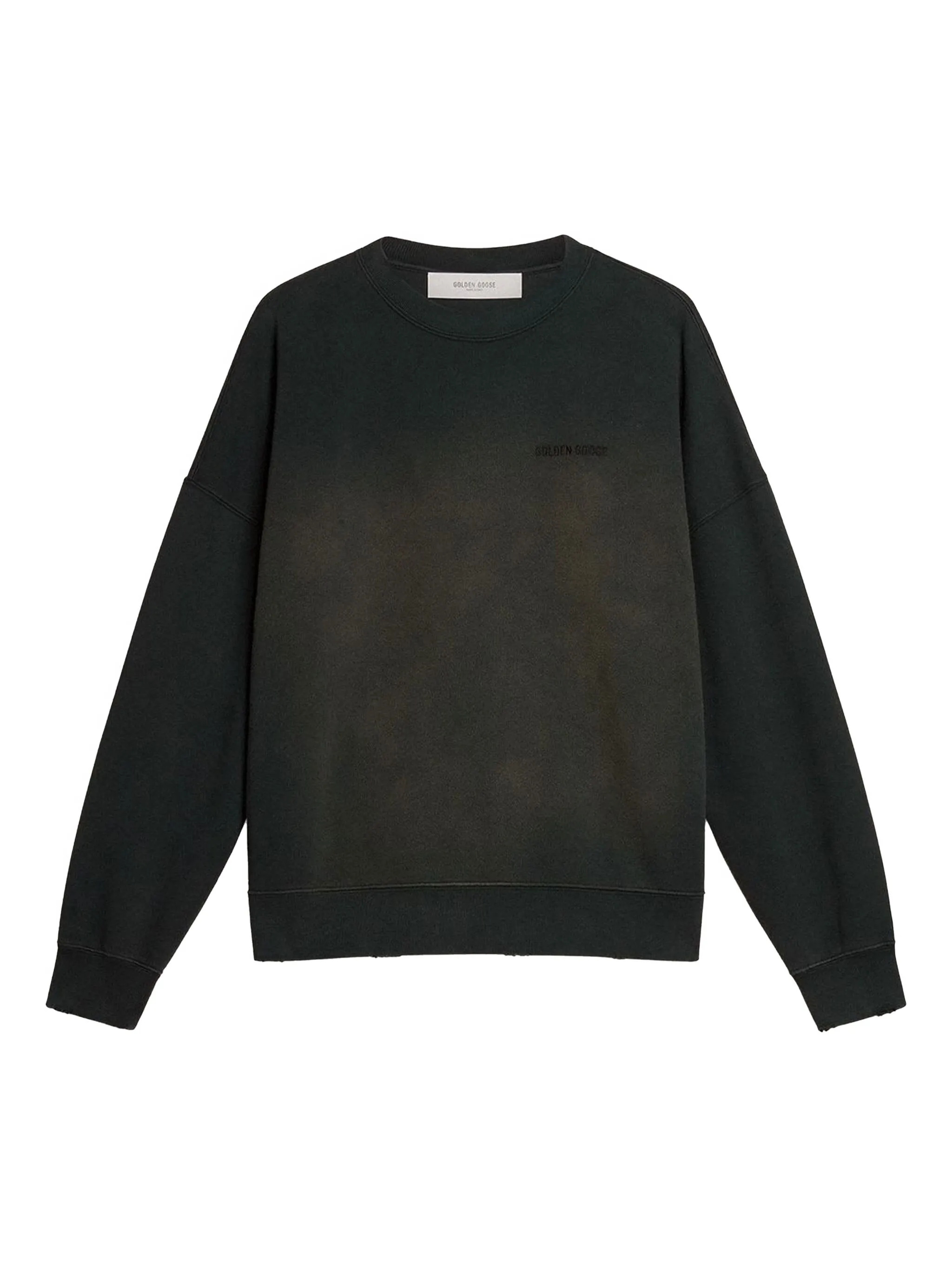 Sweat GOLDEN GOOSE Noir washed bleached