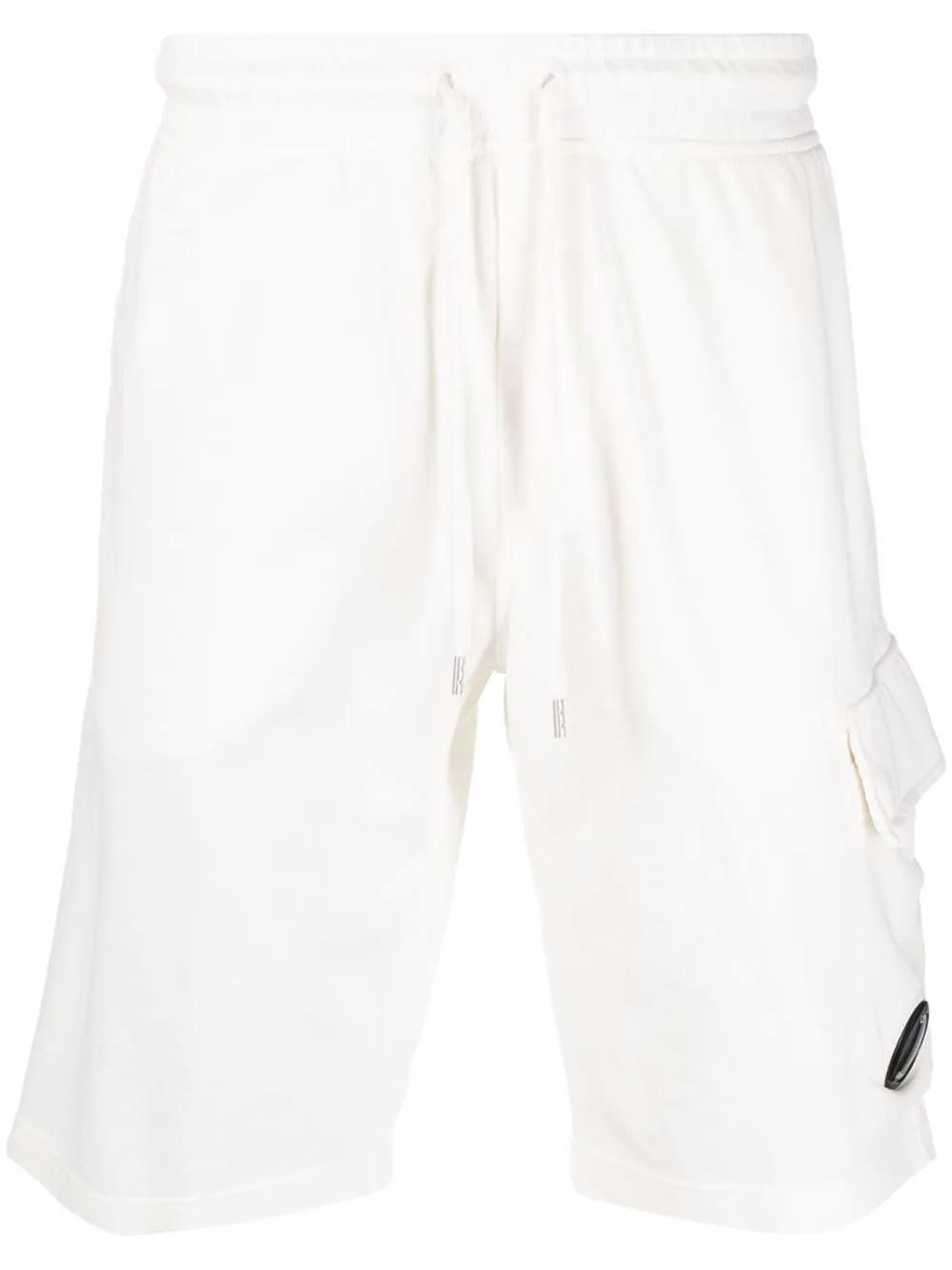 Short CP COMPANY Blanc gauze