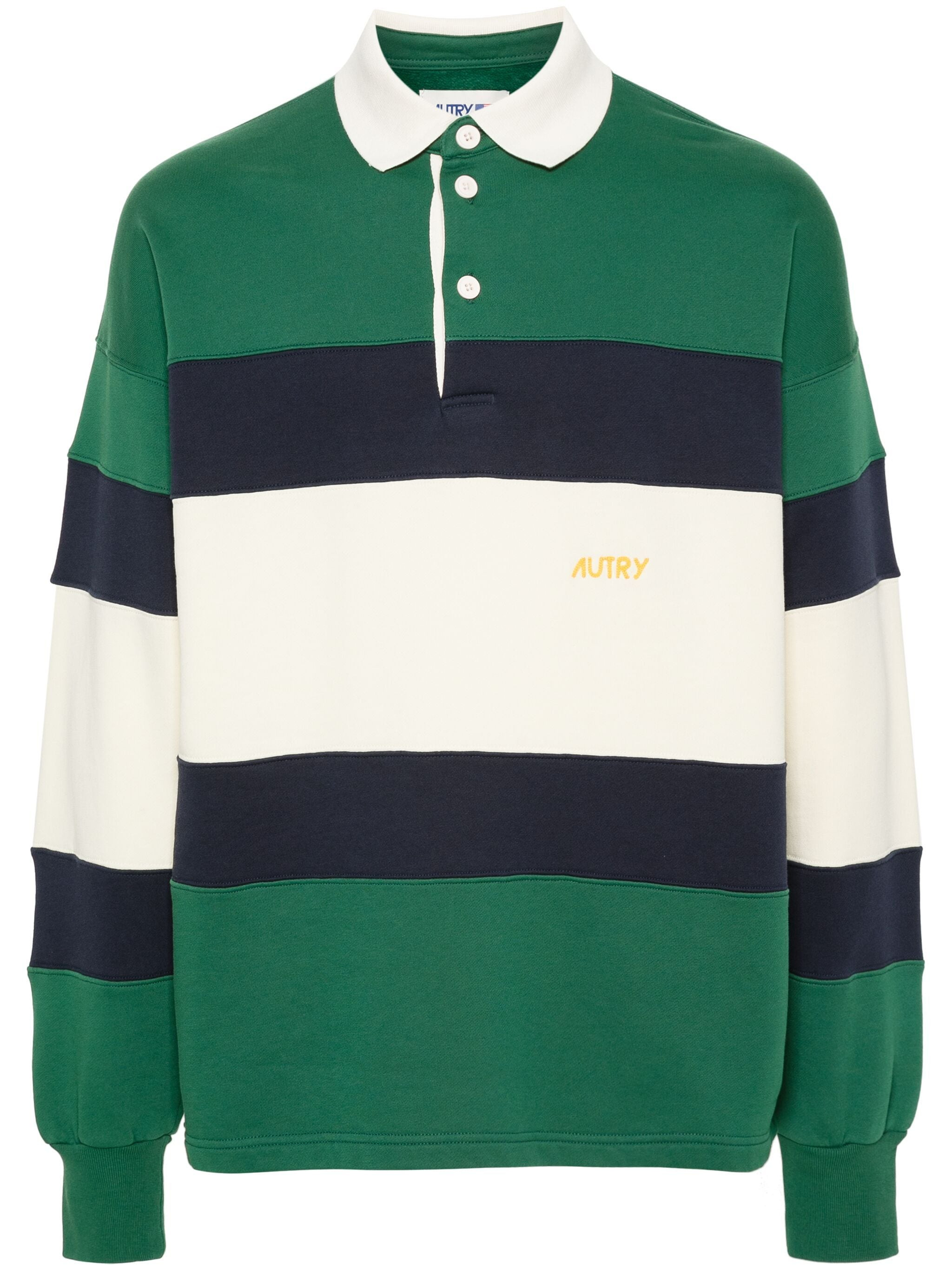 Polo AUTRY Green/Crème/Bleu marine
