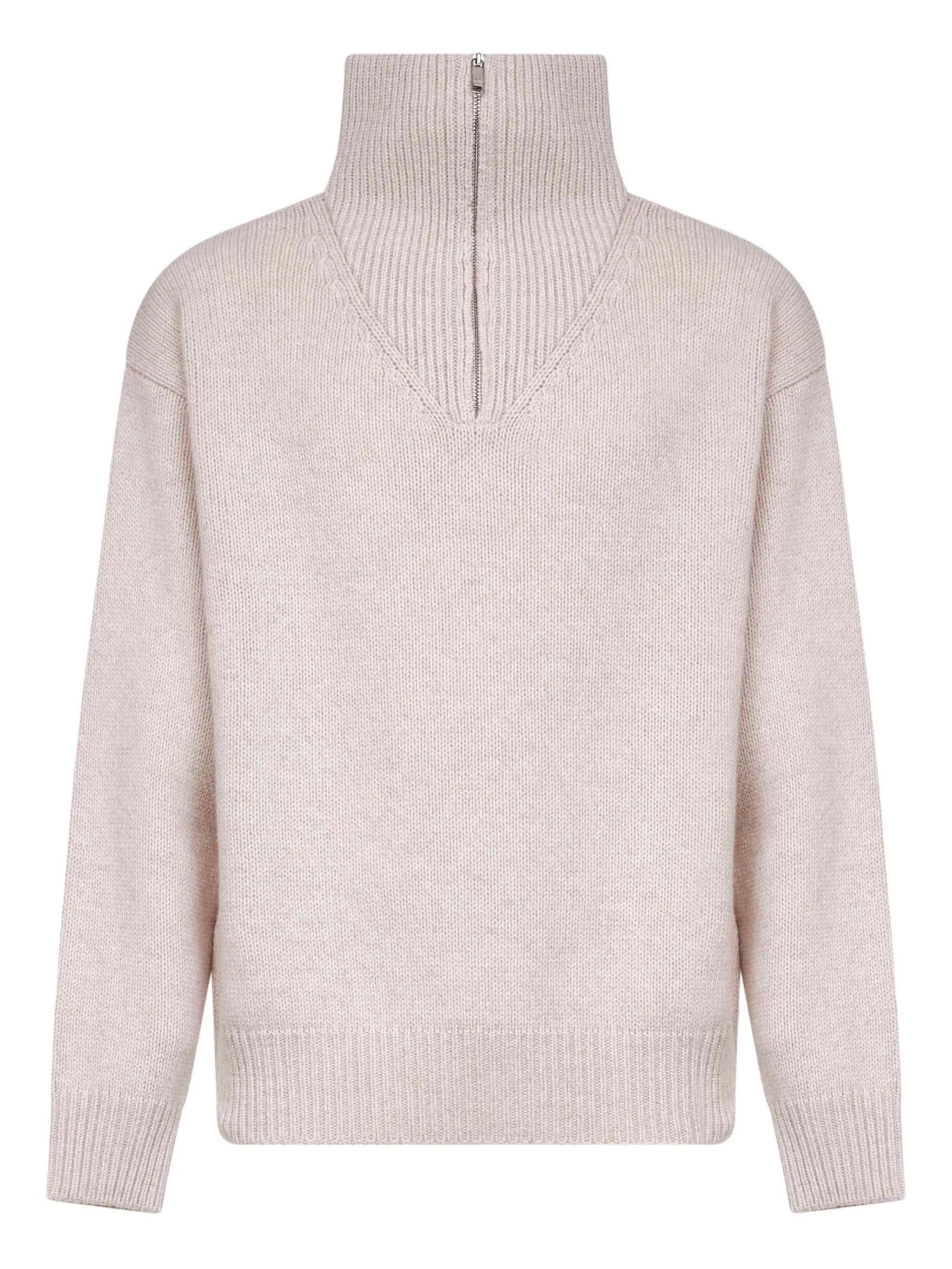 Sweater zip AUTRY Crème