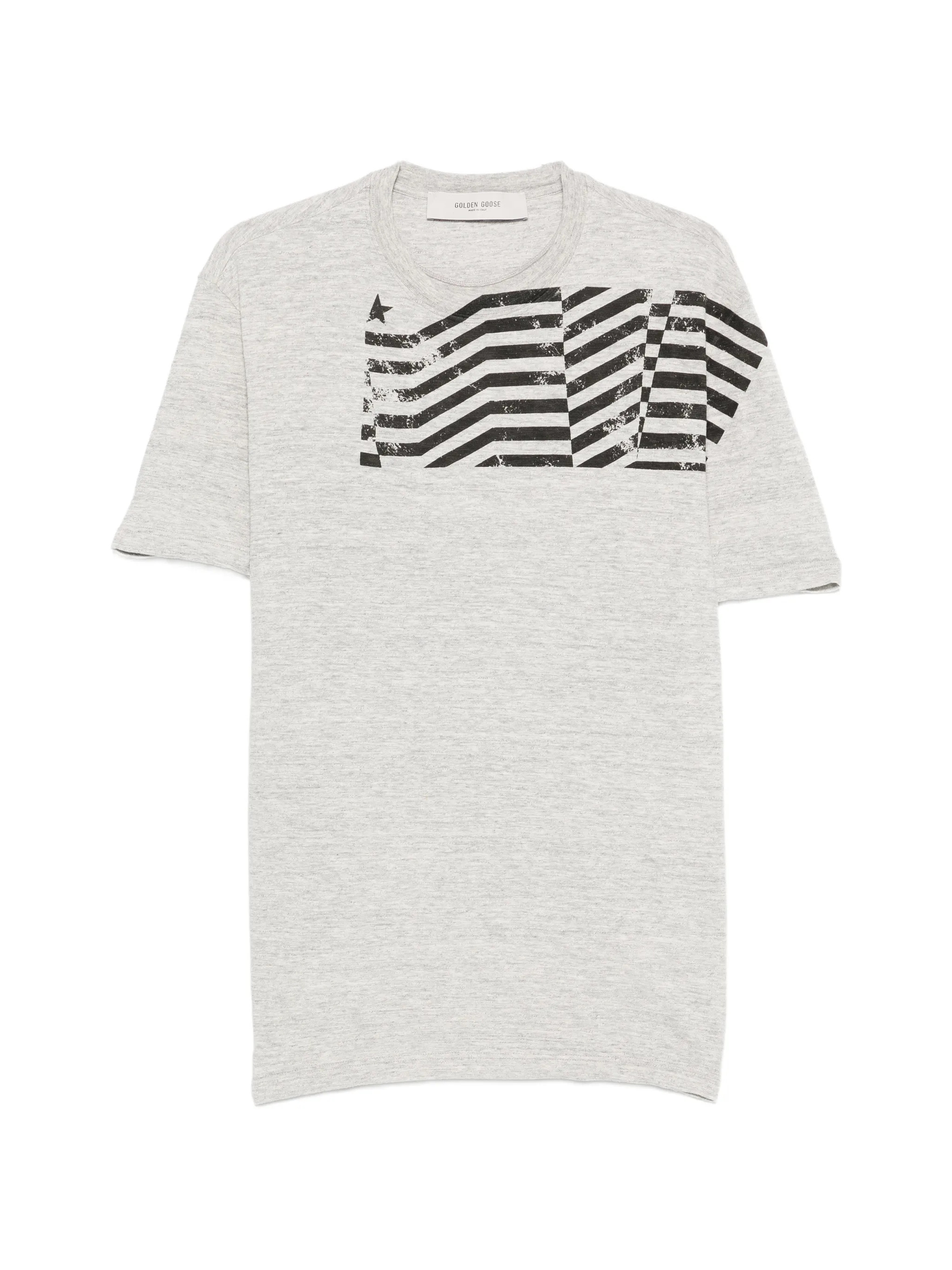 T-Shirt GOLDEN GOOSE Melange Gris
