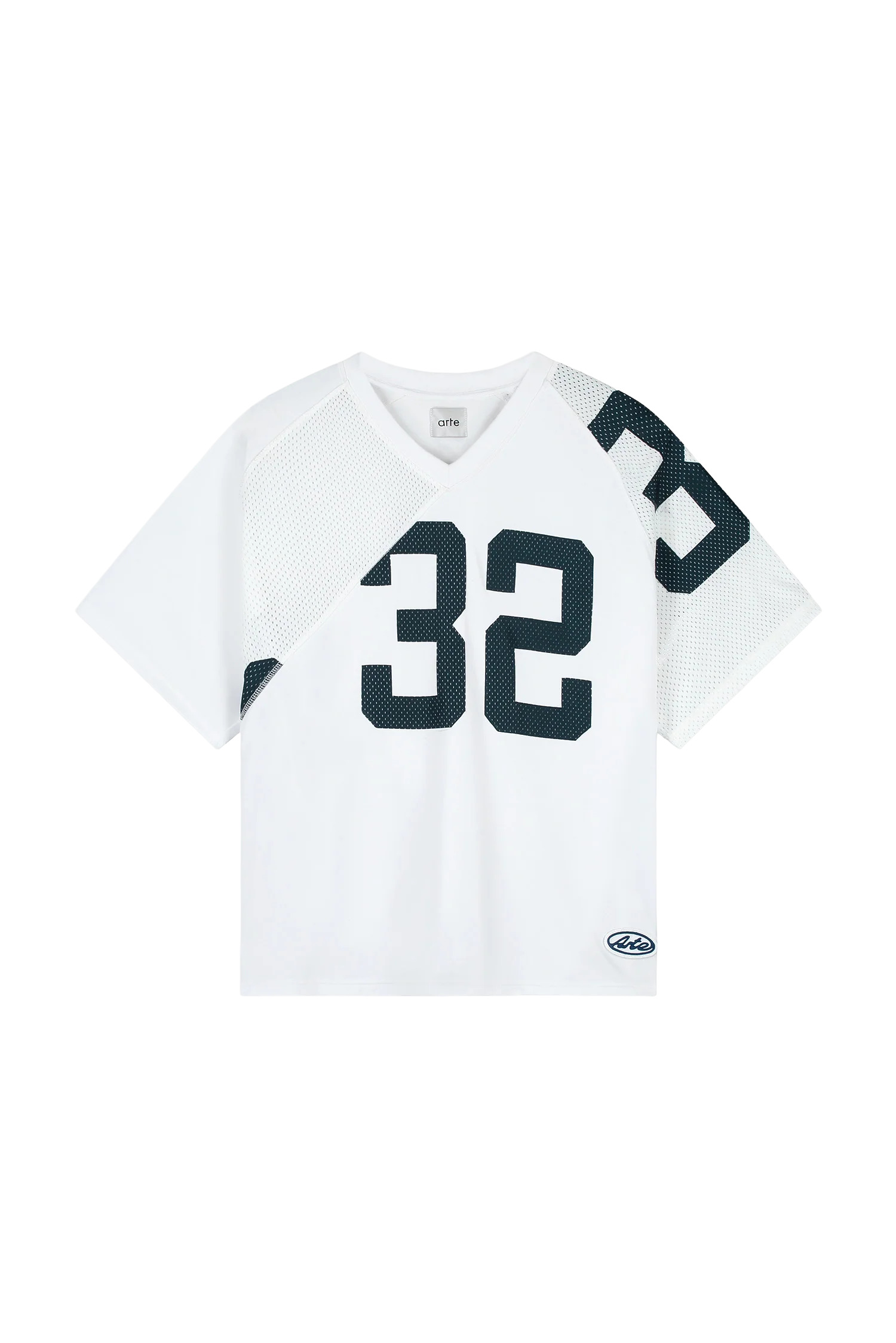 T-Shirt ARTE Blanc/Bleu marine