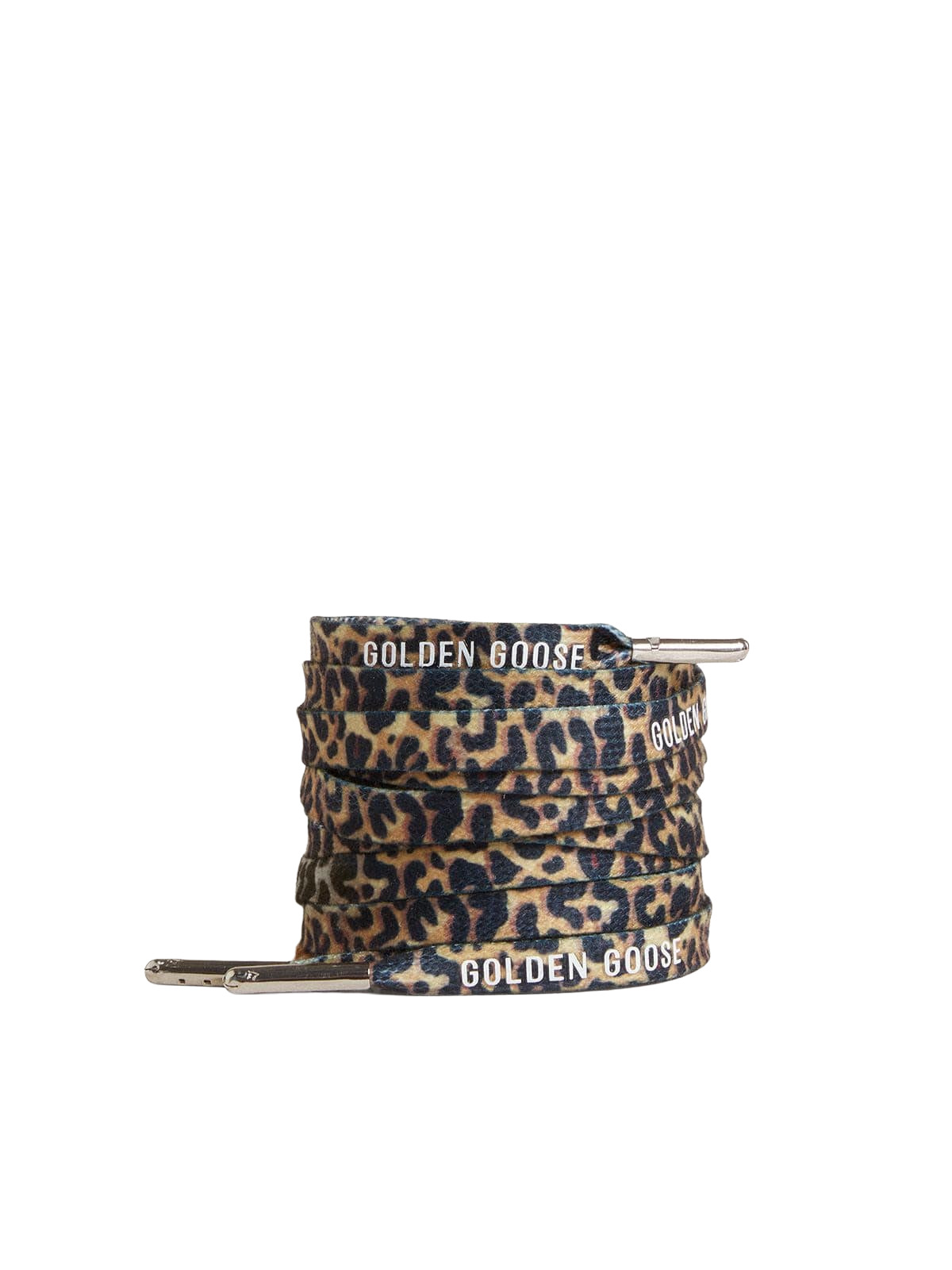 Lace GOLDEN GOOSE Leo Marron beige/Blanc/Argent