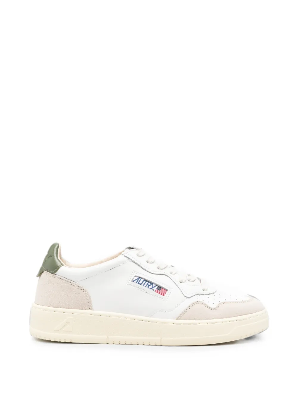 Sneakers AUTRY Wht/Bronzegrn