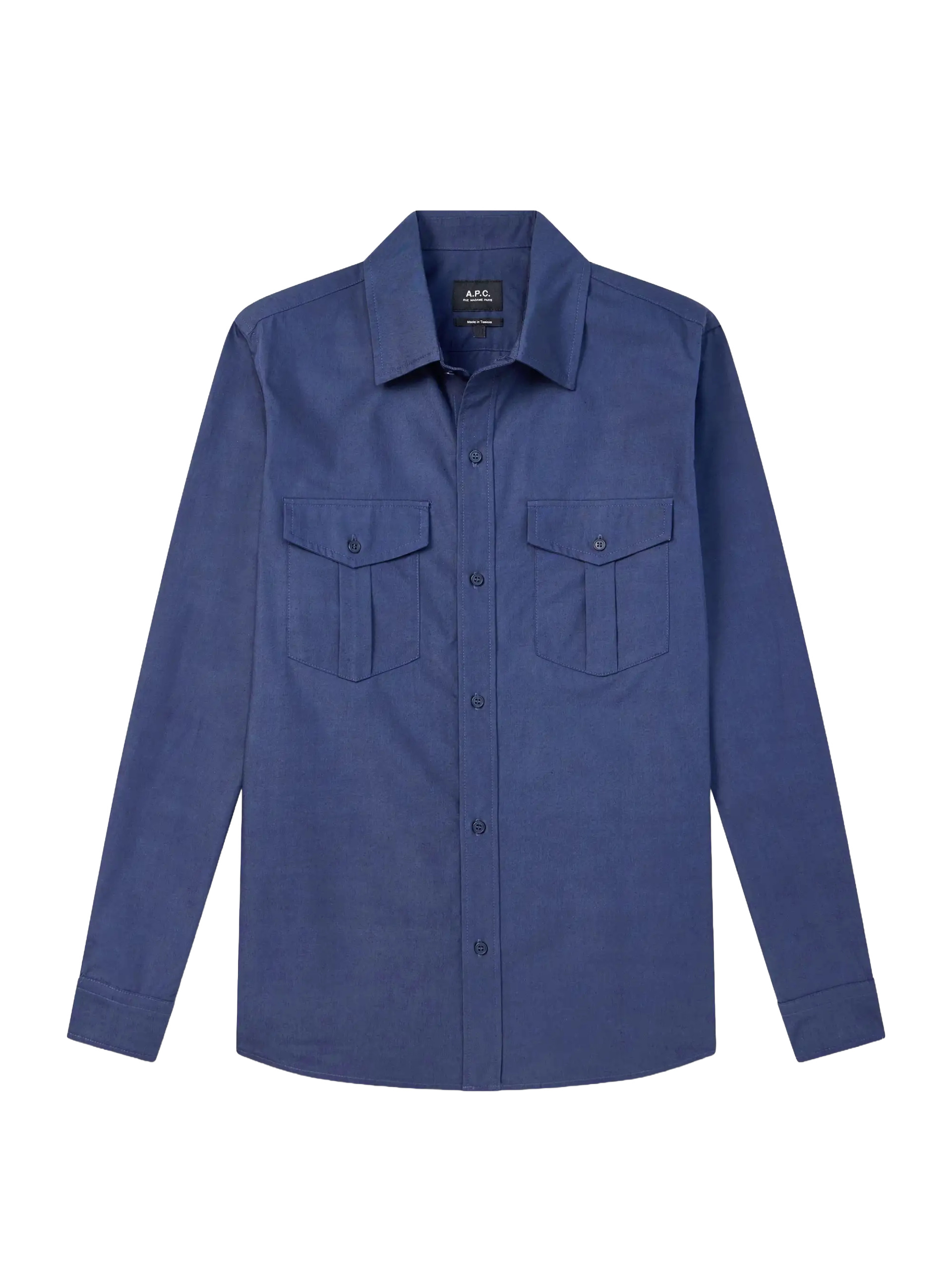 Chemises APC Bleu marine Foncé